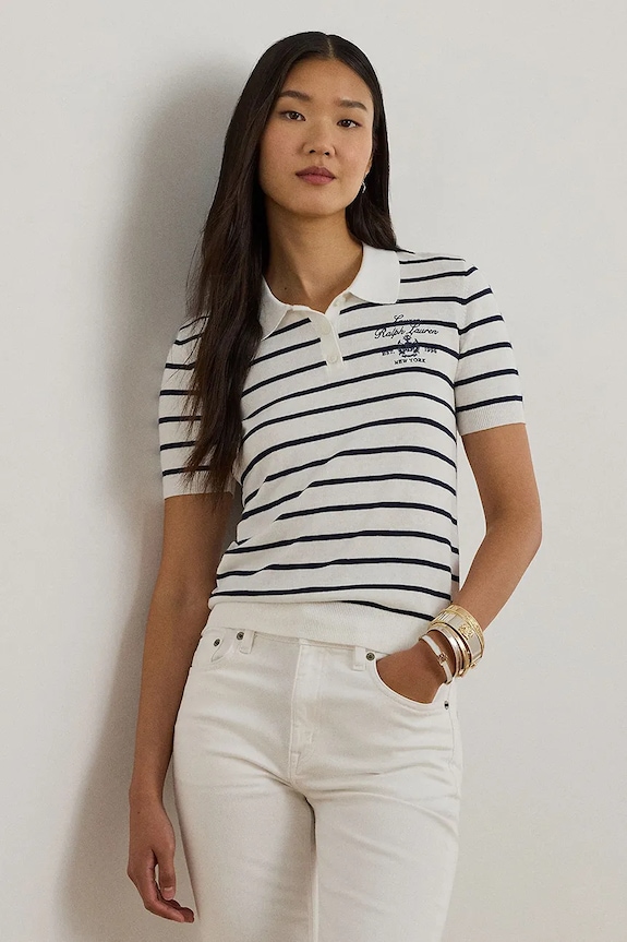 Lauren Ralph Lauren polo regular biały 200P03506