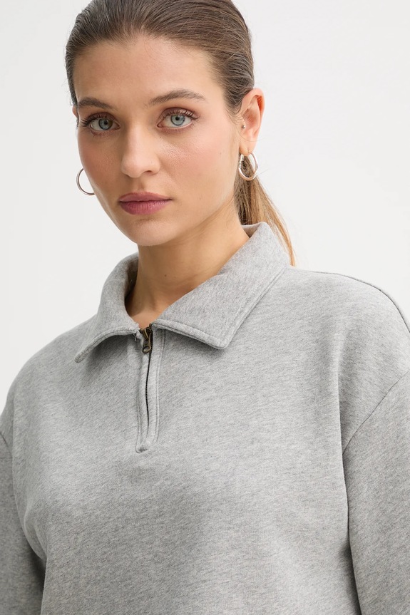 Βαμβακερό μπλουζάκι πόλο United Colors of Benetton x Stranger Things γκρί 33NVD3015