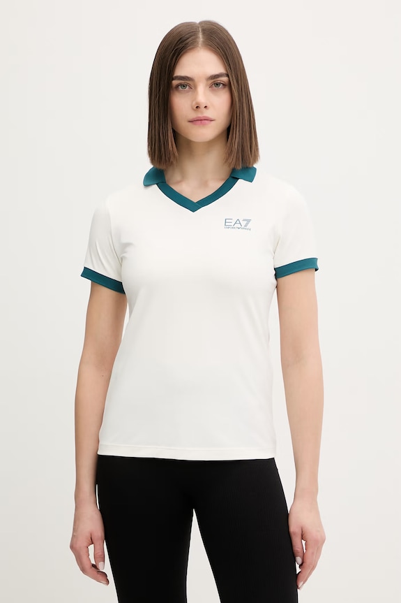 EA7 Emporio Armani tricou de antrenament model fin bej AF12117.7W000891