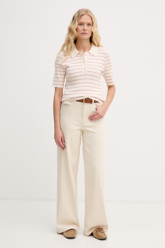 Mos Mosh tricou polo Caliz 176710 roz SS26
