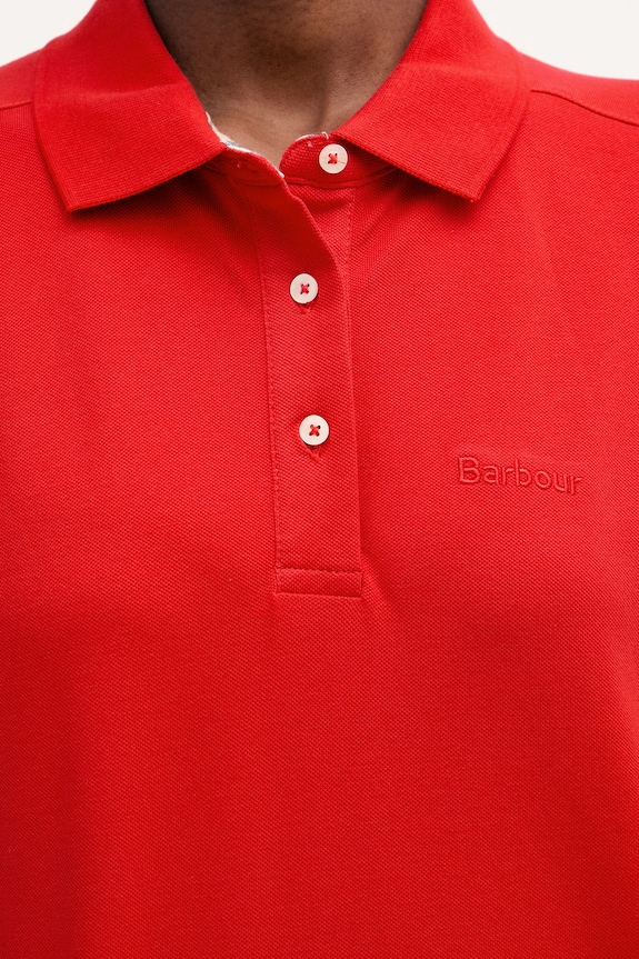 Barbour polo pentru bărbați, din bumbac cu elastan Bowford LML0886 rosu