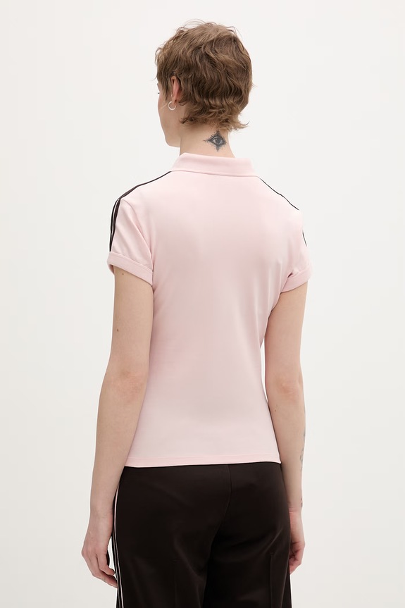 Oblačila adidas Originals polo majica ženska bombažna KD3699 roza