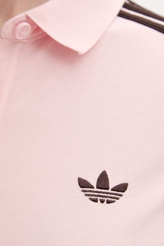 adidas Originals polo majica ženska bombažna KD3699 roza