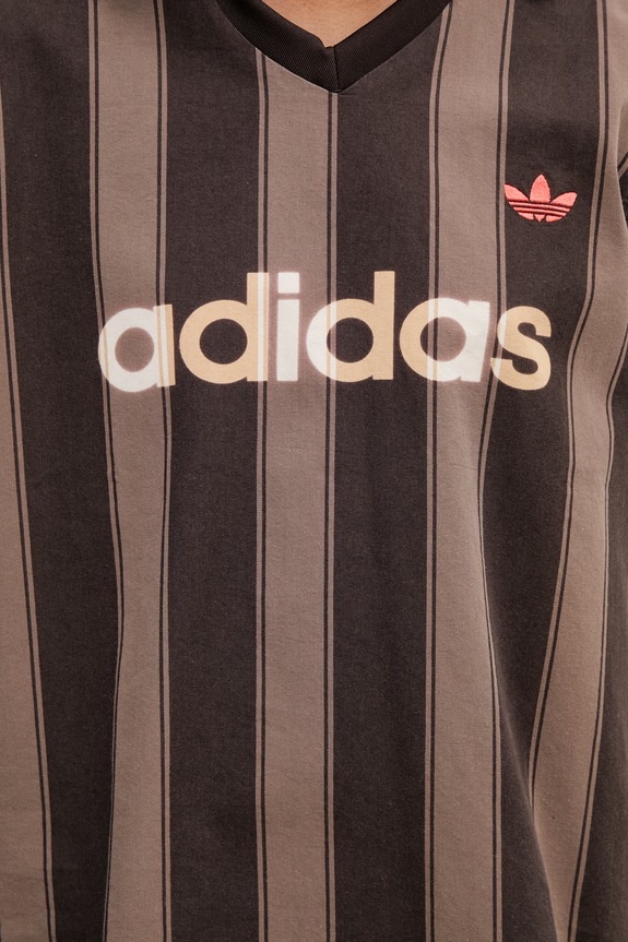 adidas Originals polo shirt cotton women's brown KD5450