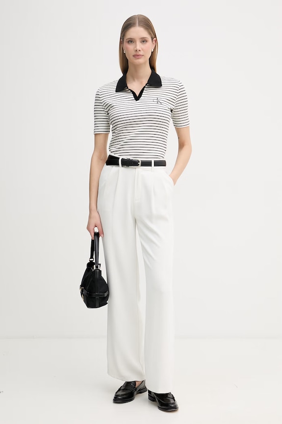 Calvin Klein Jeans Polo za žene LV047F835G bež SS26