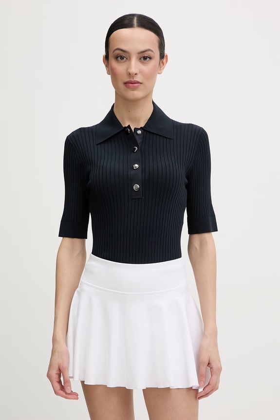Fusalp polo da donna con viscosa vera blu navy F1114