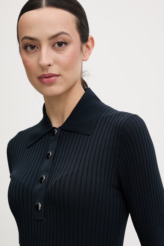 Fusalp polo da donna con viscosa vera blu navy F1114