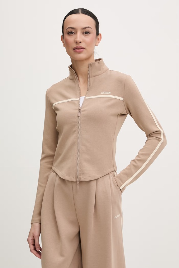 Guess тениска с яка дамска JASMINE черен V6GP01.K2945