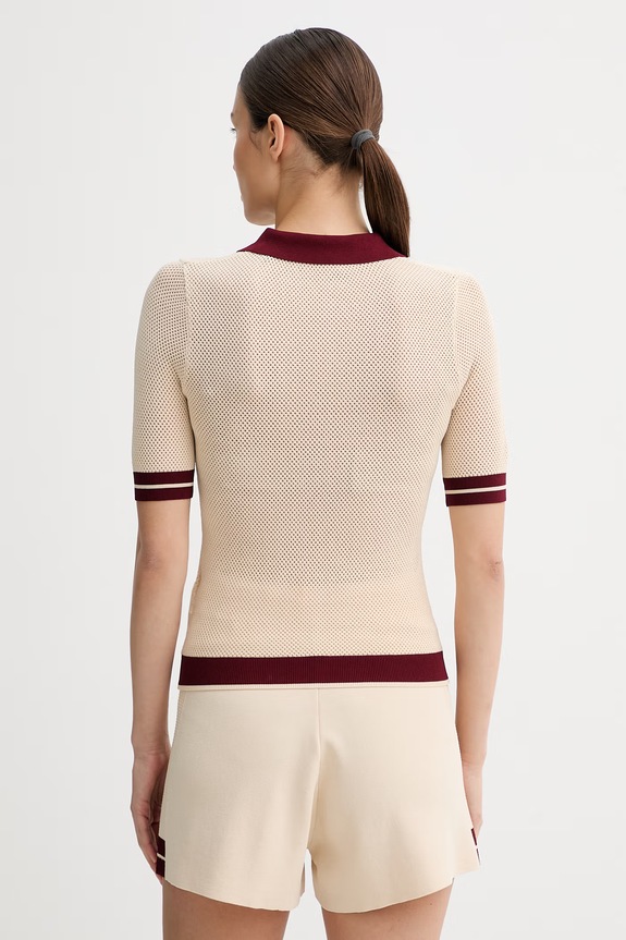 Oblečenie Guess polo tričko dámske GABRY V6GR04.Z0725 béžová
