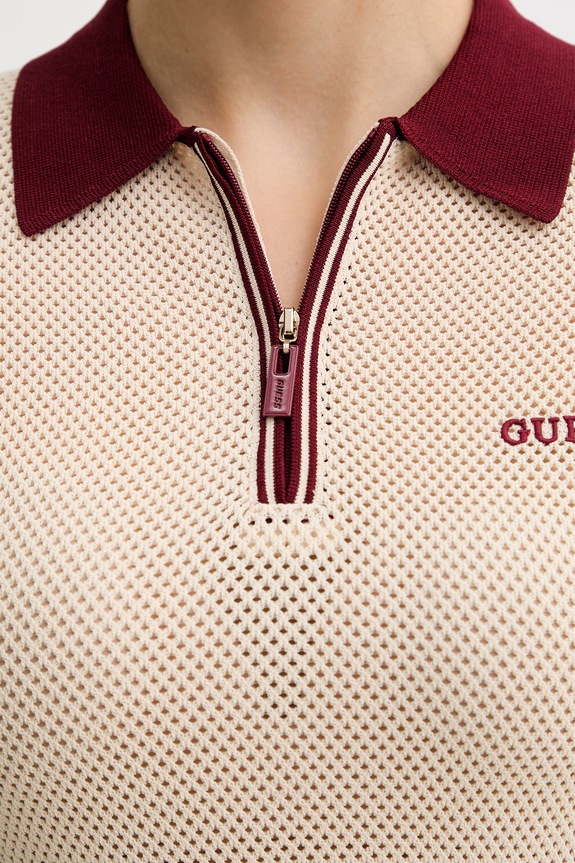 Guess polo tričko dámske GABRY V6GR04.Z0725 béžová