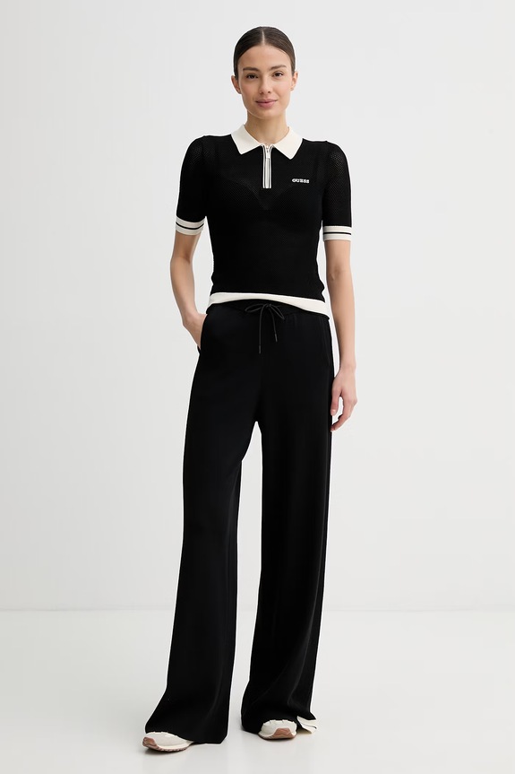Guess polo tričko dámske GABRY V6GR04.Z0725 čierna SS26