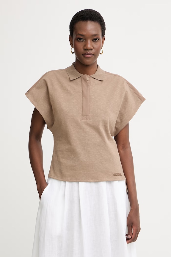 Max&Co. polo pentru femei, cu bumbac MCOPESI maro 2616951024200