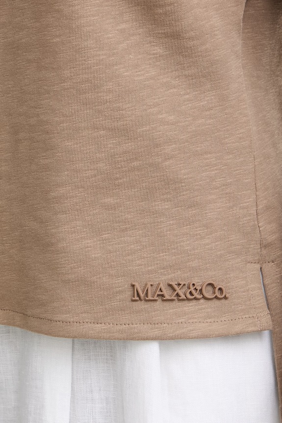 Max&Co. polo pentru femei, cu bumbac MCOPESI 2616951024200 maro