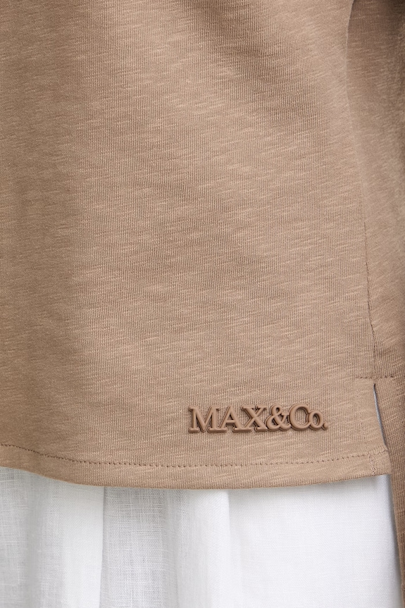 Max&Co. polo pentru femei, cu bumbac MCOPESI 2616951024200 maro