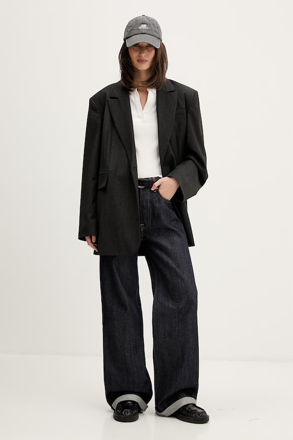 Tommy Jeans πόλο γυναικείο βαμβακερό με ελαστάν DW0DW22326 λευκό SS26