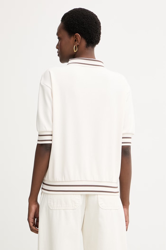 Îmbrăcăminte Armani Exchange polo pentru femei, cu vâscoză XW002215.AF13401 bej