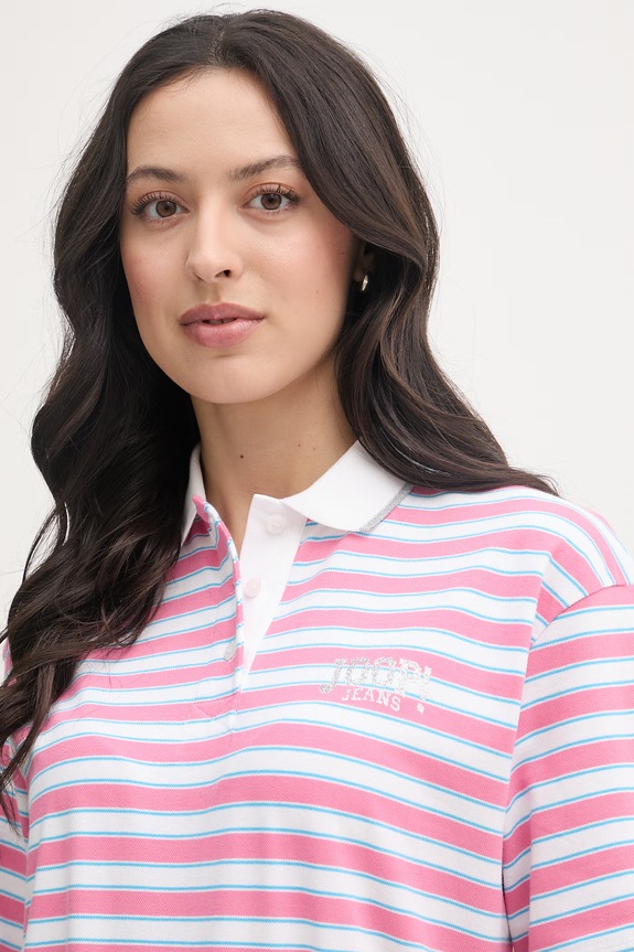 Joop! polo damskie bawełniane różowy 30102065