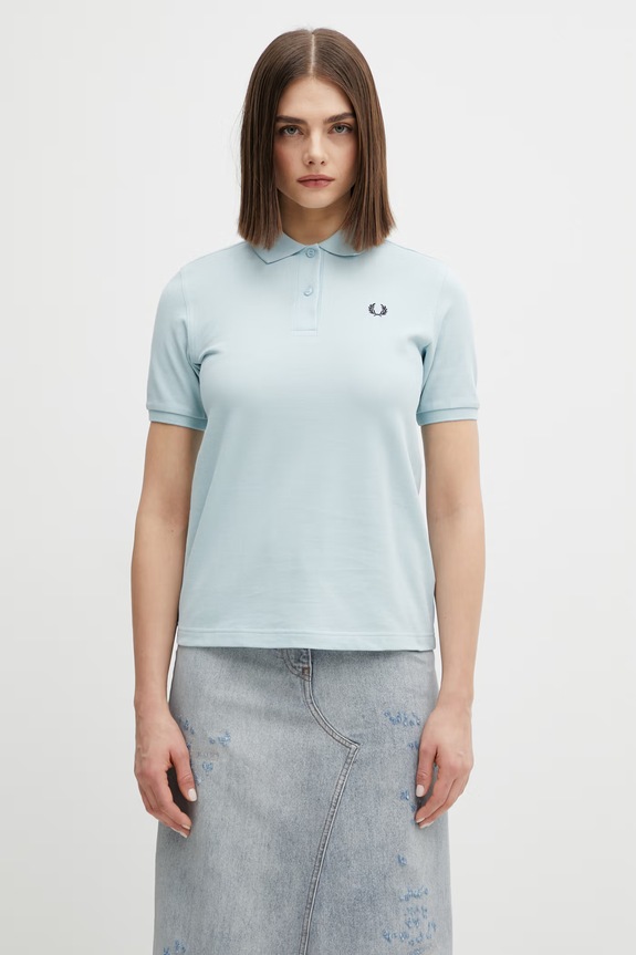 Fred Perry polo bawełniane regular niebieski G6000