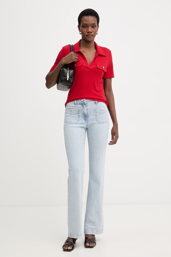 Morgan Polo da donna DROSSO rosso SS26