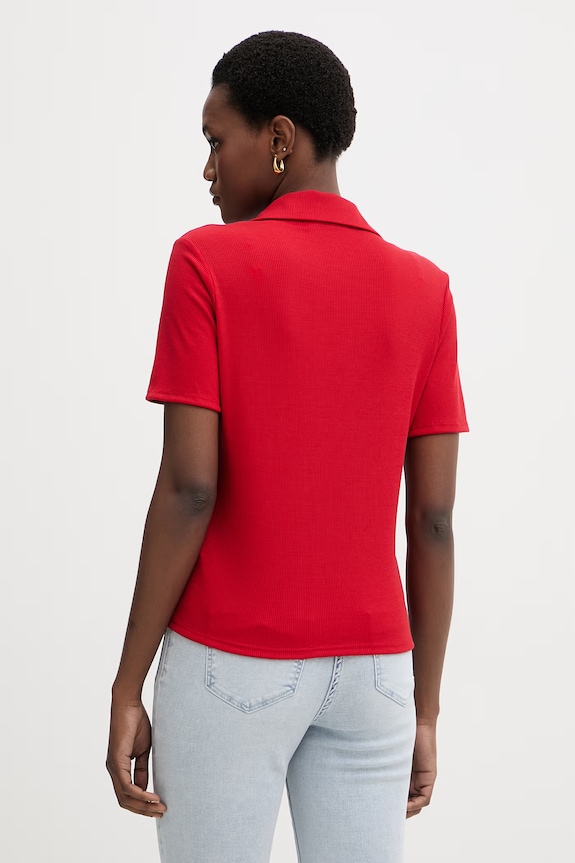 Abbigliamento Morgan Polo da donna DROSSO rosso