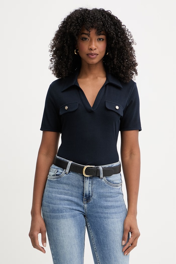 Morgan polo da donna blu navy DROSSO