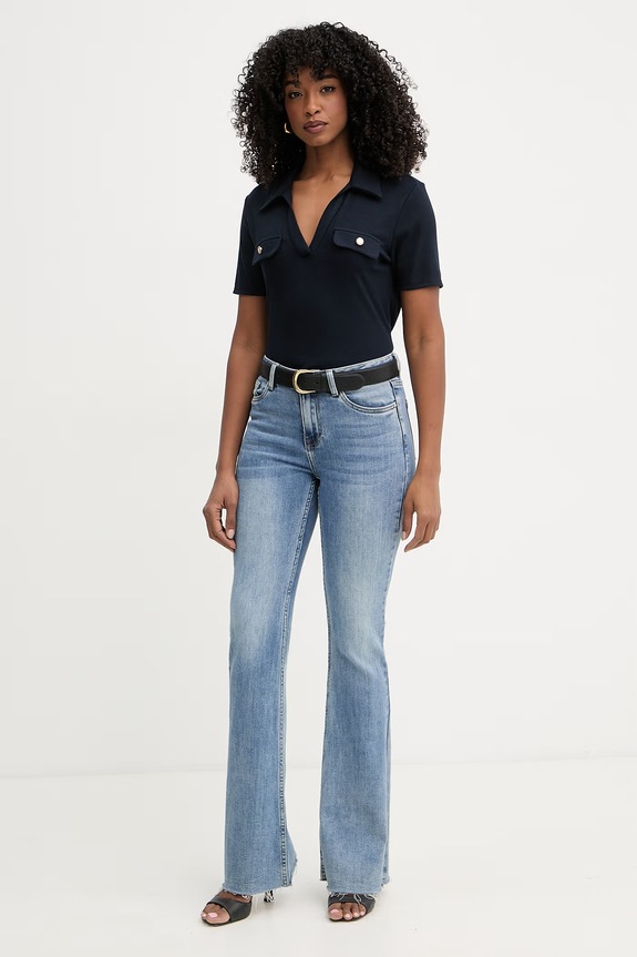 Morgan polo da donna DROSSO blu navy SS26
