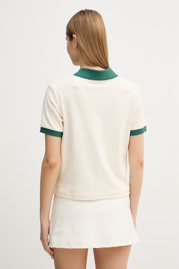 Odzież Fila polo damskie bawełniane BELFORT FAW1281 beżowy