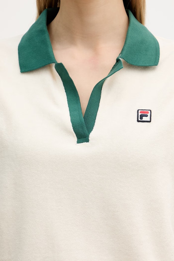 Fila polo damskie bawełniane BELFORT FAW1281 beżowy