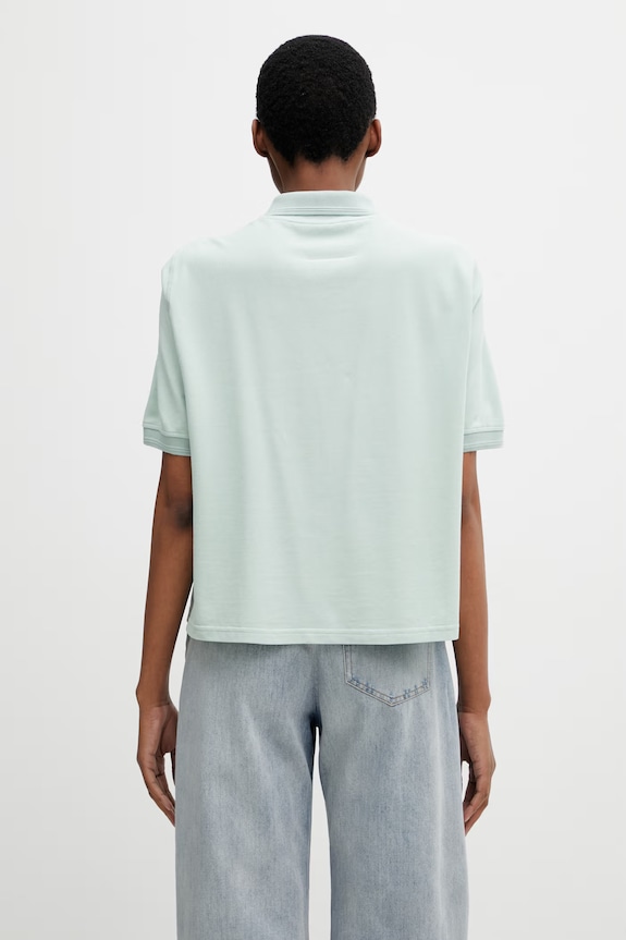 Îmbrăcăminte MM6 Maison Margiela polo din bumbac pentru femei S62GL0034.M20220 verde