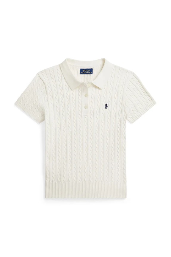 Polo Ralph Lauren polo bawełniane dziecięce bawełna biały 313935002501