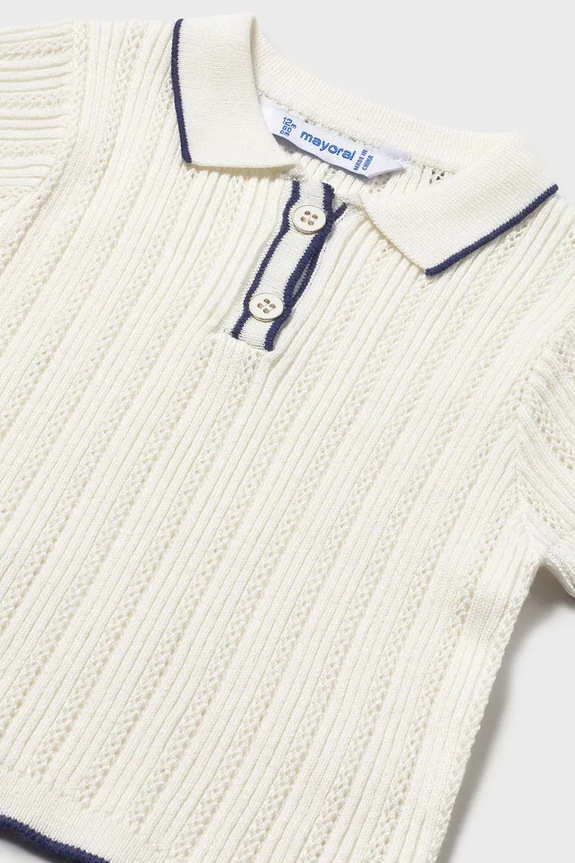 Dievča Detské polo tričko Mayoral 1104.4F.Baby.PPY2 biela