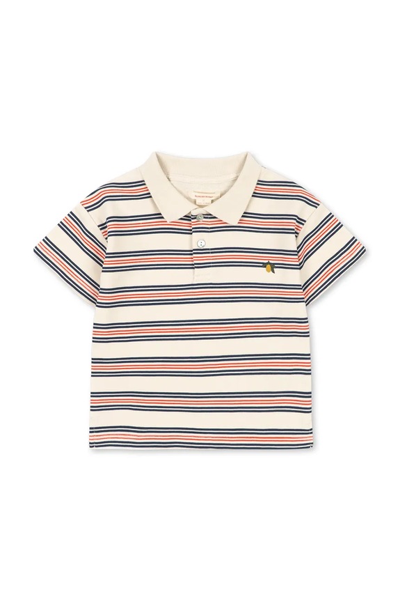 Konges Sløjd gyerek pamut póló SPOTTY SS POLO GOTS KS105090.PPY2 többszínű SS26