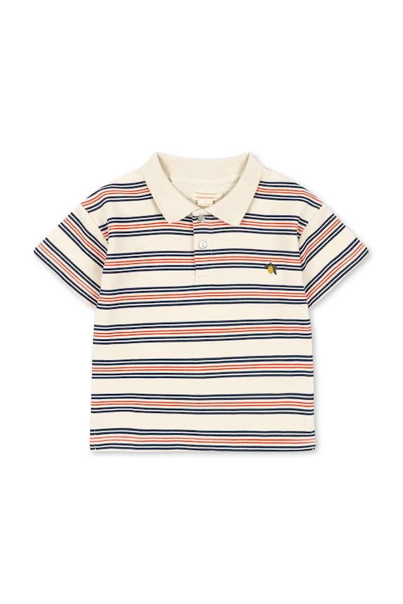 Konges Sløjd gyerek pamut póló SPOTTY SS POLO GOTS KS105090.PPY2 többszínű SS26