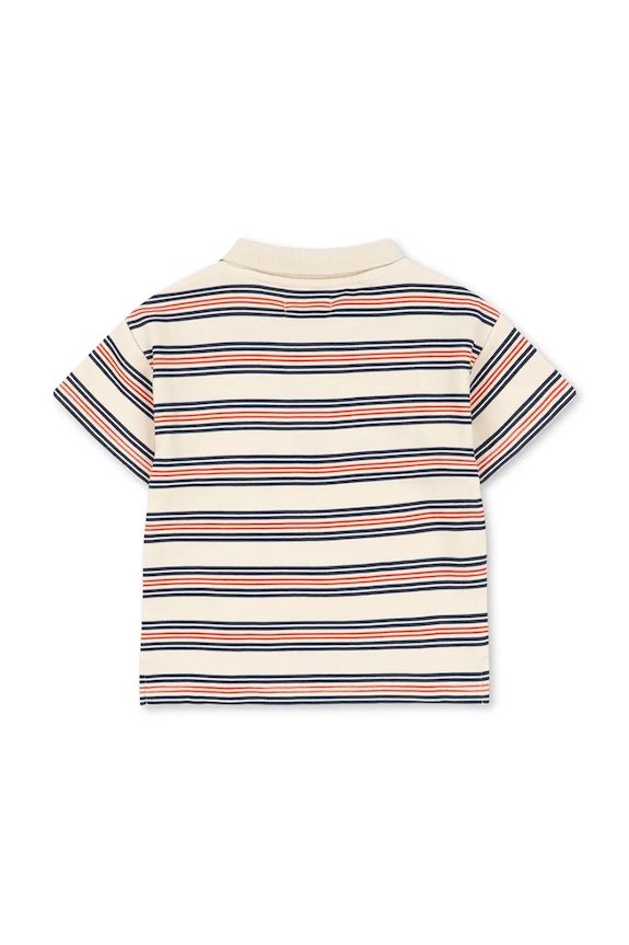 Fiú Konges Sløjd gyerek pamut póló SPOTTY SS POLO GOTS KS105090.PPY2 többszínű