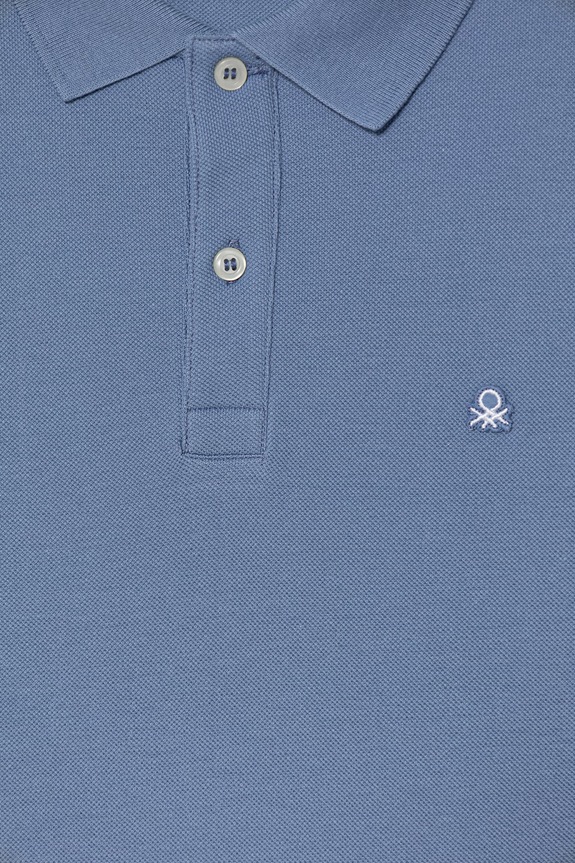 Chłopiec United Colors of Benetton polo dziecięce bawełniane 3089C300Q.G.Stagionale niebieski