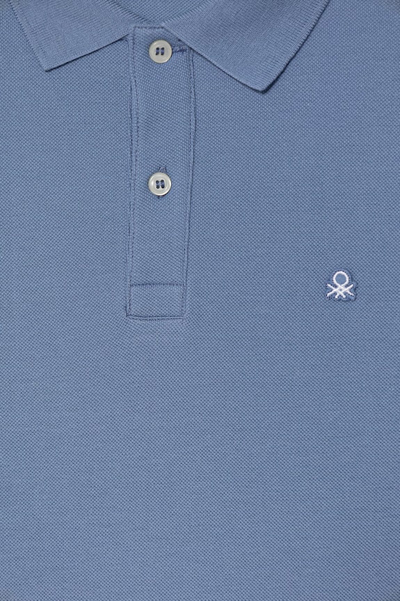 Chłopiec United Colors of Benetton polo dziecięce bawełniane 3089C300Q.G.Stagionale niebieski