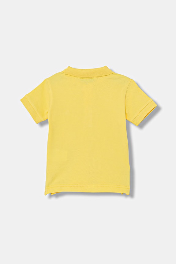 United Colors of Benetton polo dziecięce bawełniane 3089G3008.P.Stagionale żółty SS26