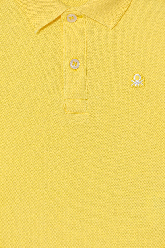 Chłopiec United Colors of Benetton polo dziecięce bawełniane 3089G3008.P.Stagionale żółty