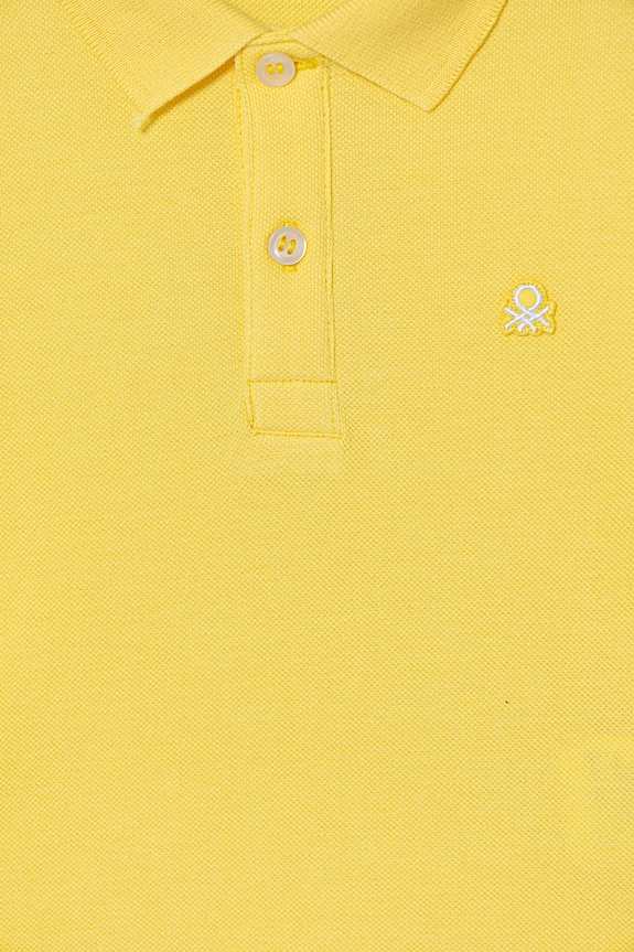 Chłopiec United Colors of Benetton polo dziecięce bawełniane 3089G3008.P.Stagionale żółty
