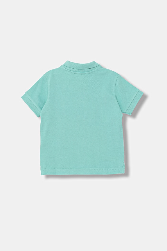 United Colors of Benetton polo tričko detské bavlnené 3089G3008.P.Stagionale tyrkysová SS26