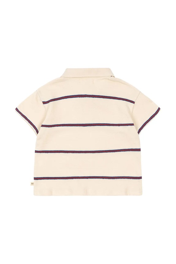 Konges Sløjd polo majica otroška TRIO POLO GOTS KS105557.PPY2 bež SS26