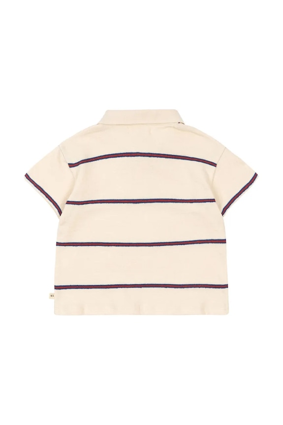 Konges Sløjd polo majica otroška TRIO POLO GOTS KS105557.PPY2 bež SS26