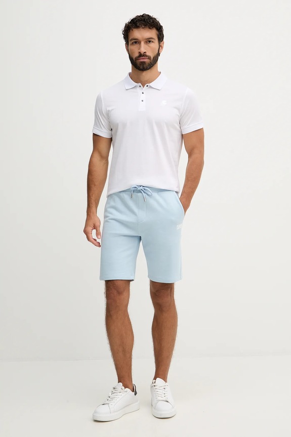 Karl Lagerfeld polo bawełniane 561200.745000 biały SS26