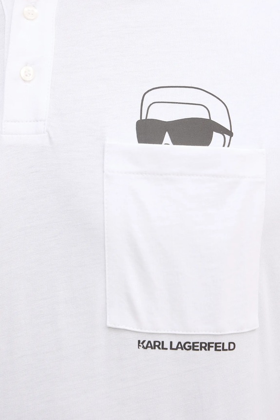 Karl Lagerfeld pamut póló 561225.745127 fehér