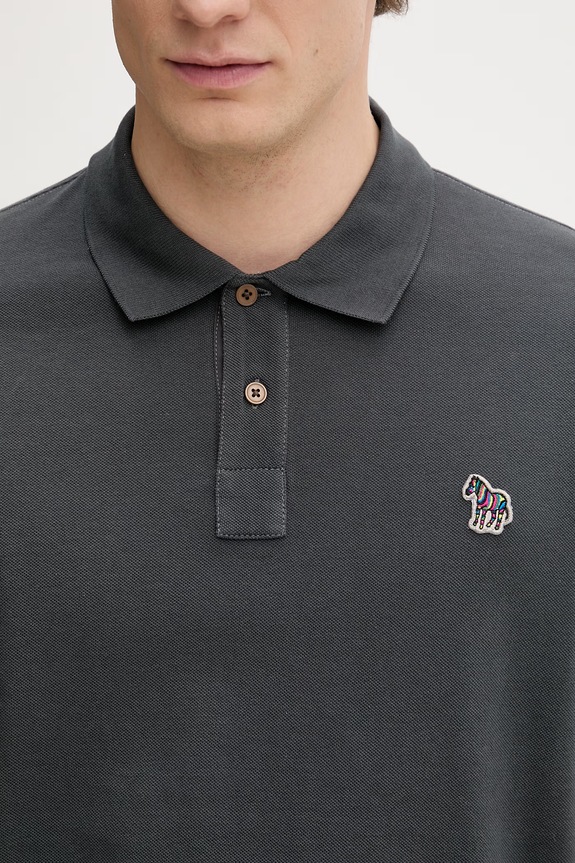 PS Paul Smith polo pentru bărbați, din bumbac gri M2R.183KZ.V20067