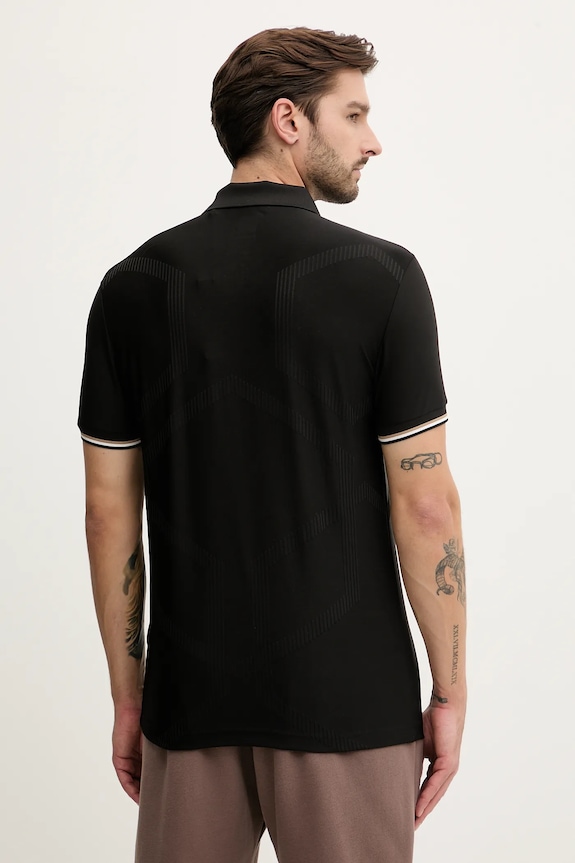 Îmbrăcăminte BOSS Green tricou polo PL_GOC Chip Hexa 50554561 negru