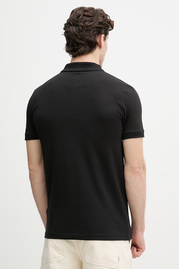Îmbrăcăminte BOSS Green polo bărbați din bumbac Pio 1 50554574 negru