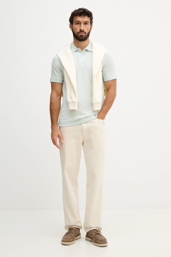 BOSS polo tričko pánske bavlnené Pallas 50553564 zelená SS26