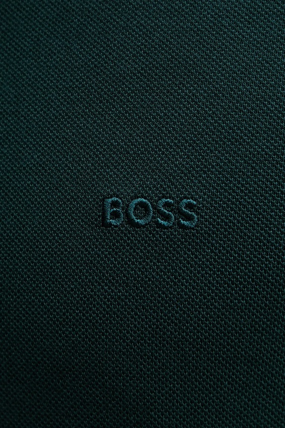 BOSS polo bărbătesc bumbac Pallas 50553564 verde
