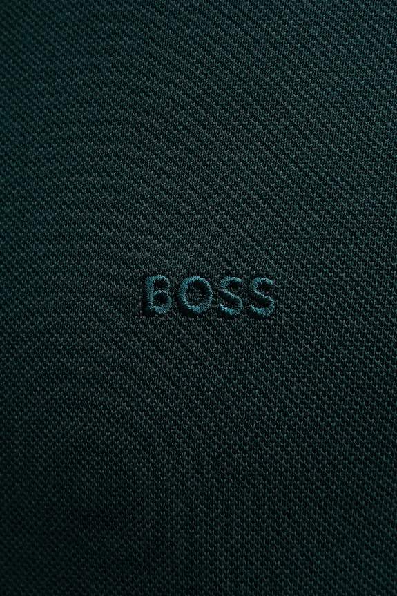 BOSS polo bărbătesc bumbac Pallas 50553564 verde